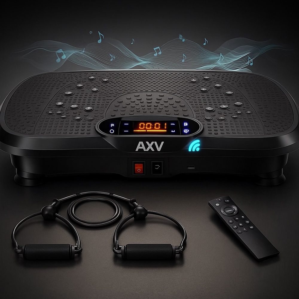 AXV Vibration Plate – FR-78 | 120 Speeds + Bluetooth + Bands